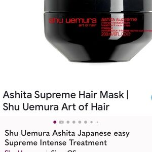 Shu Uemura Ashita Supreme Hair Mask - Black and Red